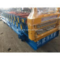 High speed double deck roofing and wall machine